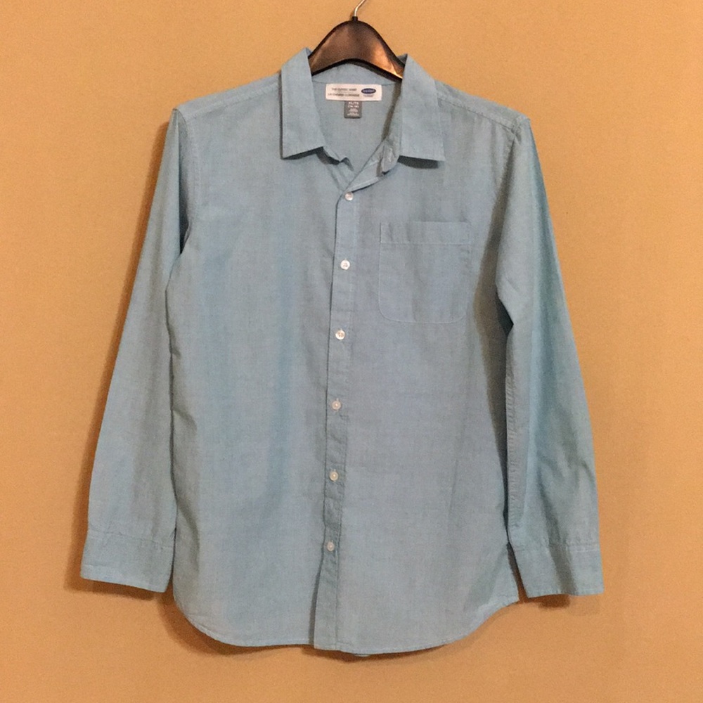 💙OLD NAVY💙LIGHT BLUE CLASSIC SHIRT - Picture 2 of 12